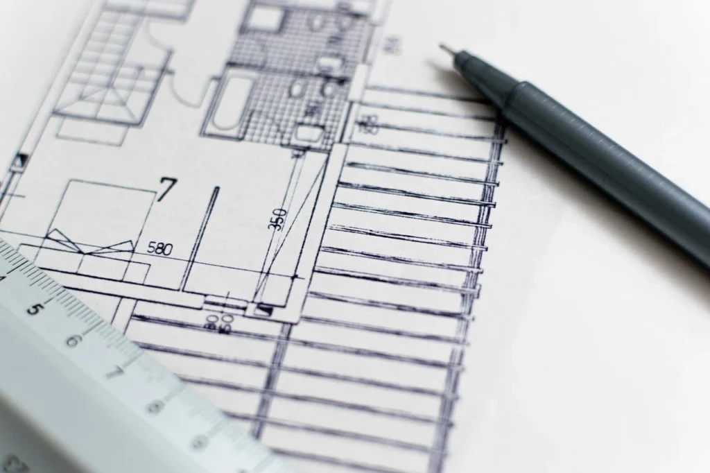 floor plan of a custom home